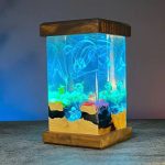 Cute Pokemon Resin Lamp Epoxy Blue Light
