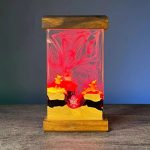Cute Pokemon Resin Lamp Epoxy red Light