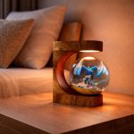 Blue Dragon Resin Lamp Cozy Bedroom Night Light Edition