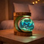 Blue Dragon Resin Lamp Personalized