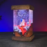 Cyndaquil Pokemon Resin Lamp Handmade