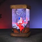 Cyndaquil Resin Epoxy Night Light