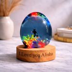 Diver Egg Resin Lamp Coral Reef Home Decor