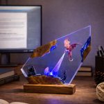 Fire Dragon Resin Lamp Modern Office Desk Setup Edition