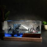 Godzilla Resin Lamp Heat Ray City Attack Edition