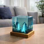 Godzilla Resin Lamps Cube Edition Living Room Display