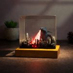 Godzilla Resin Lamps Cube Edition Red Alert City Attack