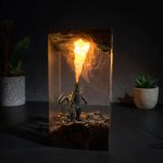 Godzilla Resin Lamps King of the Monsters Amber Glow