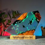 Killer Whale 3D Resin Lamp Natural Light Display