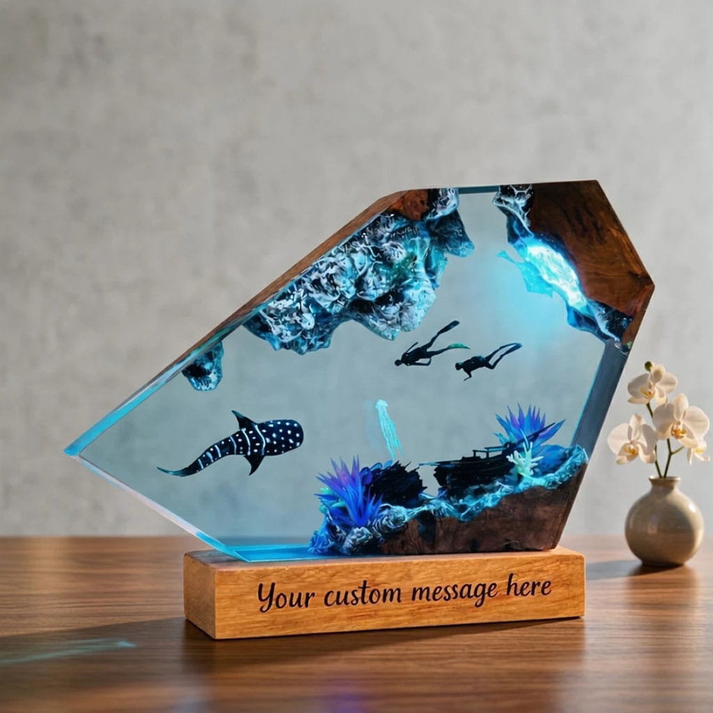 Mariana Trench Polygon Ocean Lamp Deep Sea Night Light