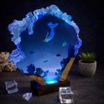 Mermaid Ocean Resin Lamp Cozy Home Table Decor