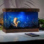 Monster Battle Resin Lamps Deep Blue Glow Full Scene Edition