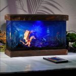 Monster Battle Resin Lamps Mixed Blue-Purple Ambiance Edition