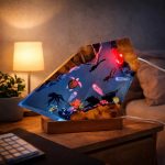 Ocean Resin Lamp Broken Ship Octopus Sea Turtle Warm Living Room Glow