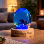 Octopus Resin Egg Lamp Personalized Custom Gift