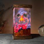 Pokemon Charizard Resin Lamp Handmade Epoxy Light