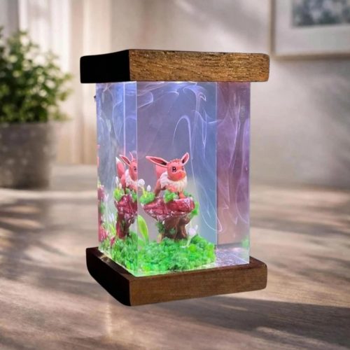 Pokemon Eevee Resin Lamp Epoxy Night Light