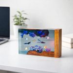 Scuba Diver Ocean Resin Lamp Cozy Desk Setup Decor
