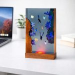 Scuba Diver Ocean Resin Lamp Modern Office Desk Decor