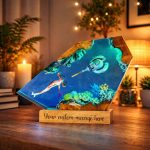 Sea Monster & Submarine Resin Lamp Cozy Living Room Decor
