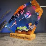 Sea Monster & Submarine Resin Lamp Warm Ambient Table Decor
