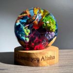 Sea Turtle Resin Lamp Close Up Handcrafted Detail