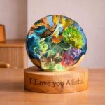 Sea Turtle Resin Lamp Cozy Living Room Table Decor