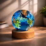 Whale Resin Lamp Cozy Living Room Table Decor