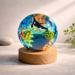 Whale Resin Lamp Natural Light Display
