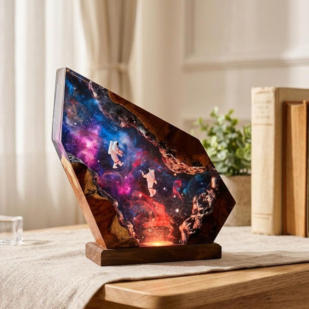 Astronaut Resin Night Light Bedroom Decor