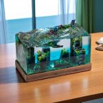 Atlantis Whale Lamp on Wooden Desk