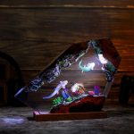 Axolotl Night Light Handmade Epoxy Resin Lamp