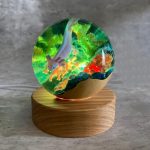 Axolotl Ocean Diorama Resin Night Lamp