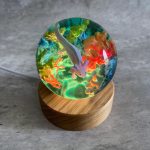 Axolotl Resin Lamp Ocean Diorama Light