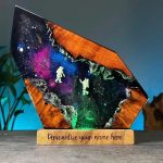 Custom Name Astronaut Resin Galaxy Lamp