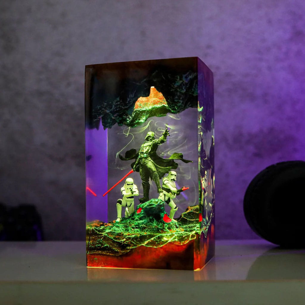 Darth Vader Stormtroopers Resin Lamp Side Angle View
