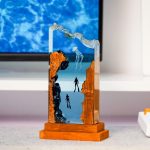 Deep Sea Diver Resin Lamp on Stand