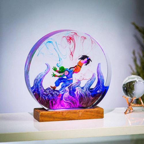 Dragon Ball Ocean Resin Lamp, Piccolo Goku Handmade Night Light Gift