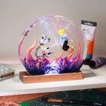 Dragon Ball Z Lamp Trunks vs Frieza Handmade Resin Night Light USB