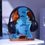 Dragon Resin Headphone Stand Night Light