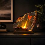 Fire Breathing Dragon Night Light Ver2 Epoxy Resin Lamp for Home Office Shelf