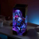 Gengar Resin Lamp V2 Pokemon Blue Purple Glow
