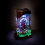 Giyu Tomioka Epoxy Lamp Handmade Night Light Side View