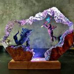 Godzilla vs Kong Resin Lamp Purple Light Night Light