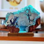 Godzilla vs Kong Resin Lamp Real Life Photo Decor