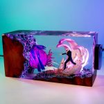 Gojo Satoru Epoxy Night Light Purple Void Handmade Lamp