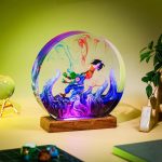 Goku Piccolo Ocean Wave Resin Lamp, Handmade Anime Night Light