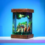 Gundam Epoxy Night Light Blue Glow Battlefield Diorama