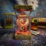 Haku Epoxy Resin Lamp Spirited Away Studio Ghibli Handmade Night Light Front View