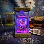 Haku Epoxy Resin Lamp Spirited Away Studio Ghibli Handmade Night Light RGB Remote Control